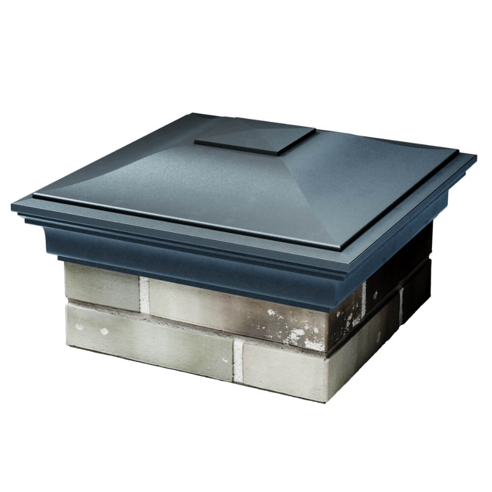 Колпак Zking Монблан Серый на столб 1.5х1.5 кирпича (385х385мм) в Анапе фото