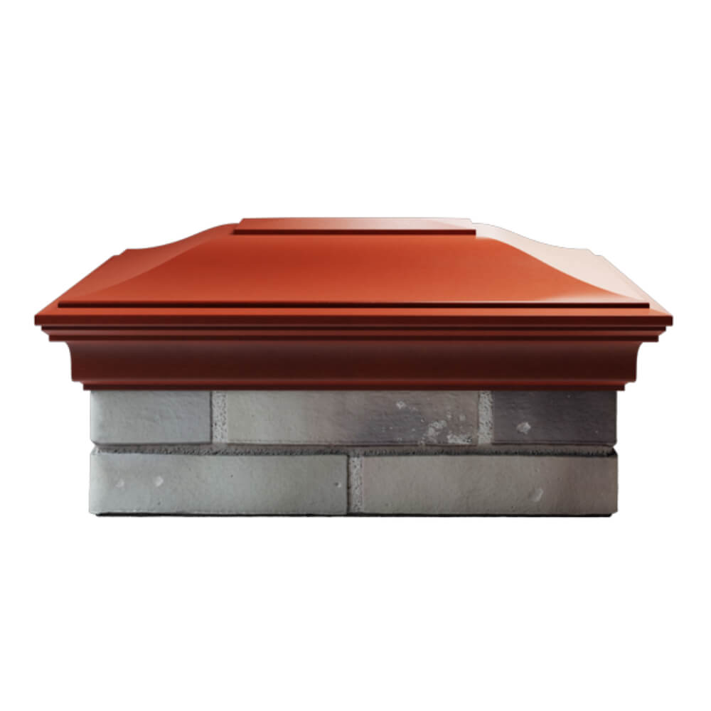 Колпак Zking Монблан Красный на столб 2х1.5 кирпича (515х385мм) в Анапе фото