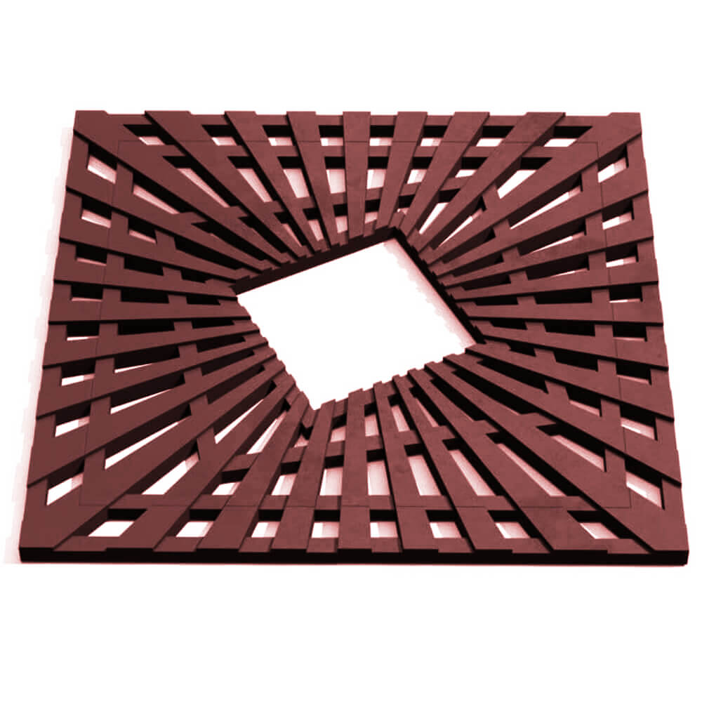 Приствольная решетка для дерева ZKING ATMOSPHERE 1.2х1.2м Коричневая Анапа фото