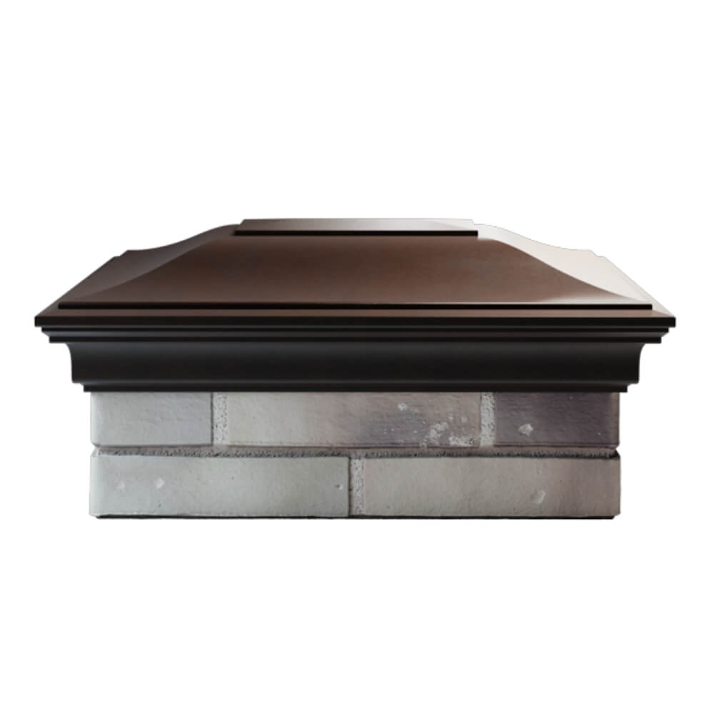 Колпак Zking Монблан Коричневый на столб 2х1.5 кирпича (515х385мм) в Анапе фото
