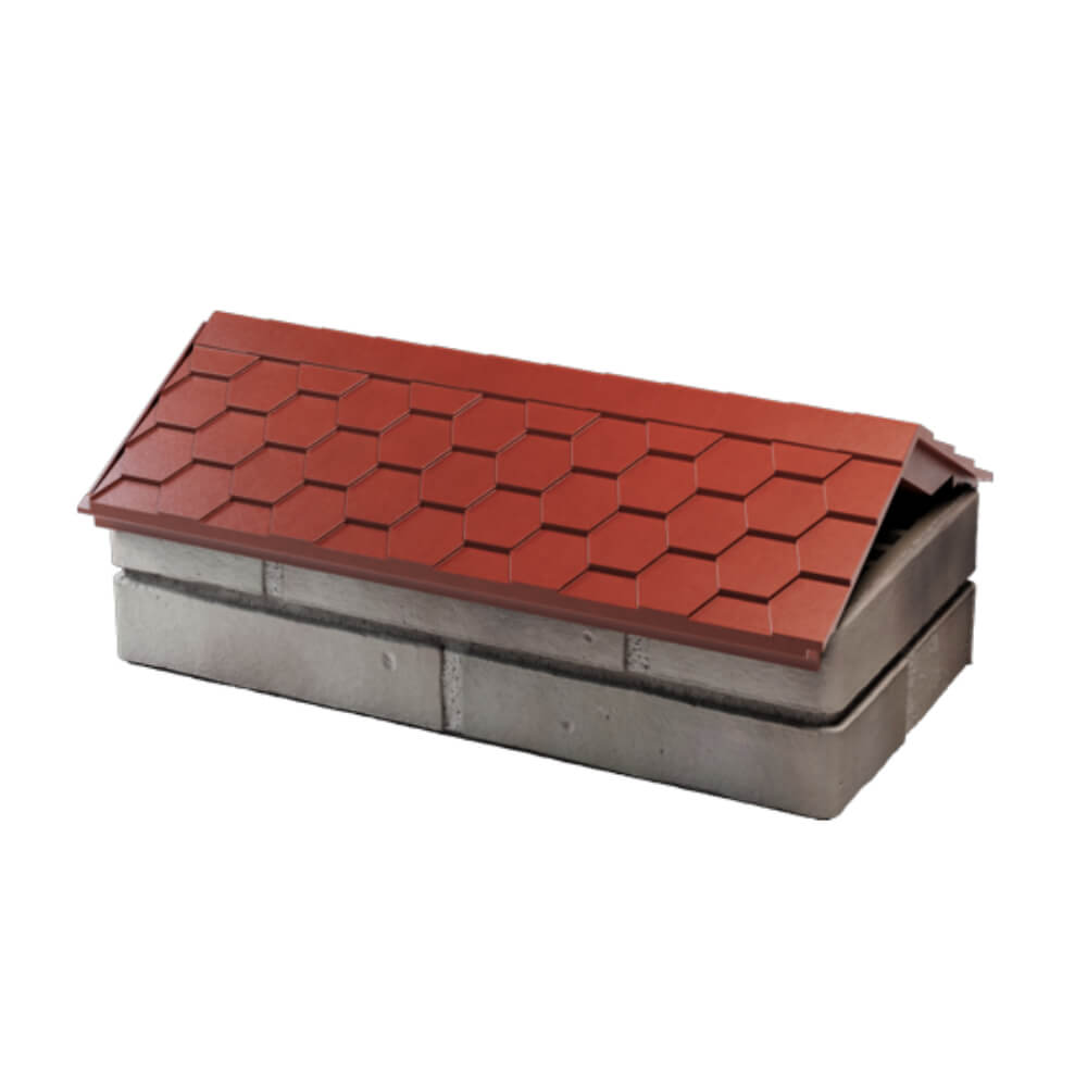 Парапет Zking Эверест Красный с посадкой на 1 кирпич (200/225/255мм) в Анапе фото