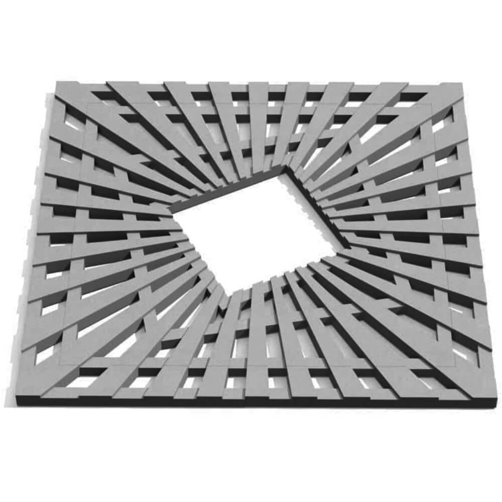 Приствольная решетка для дерева ZKING ATMOSPHERE 1.2х1.2м Серая Анапа фото