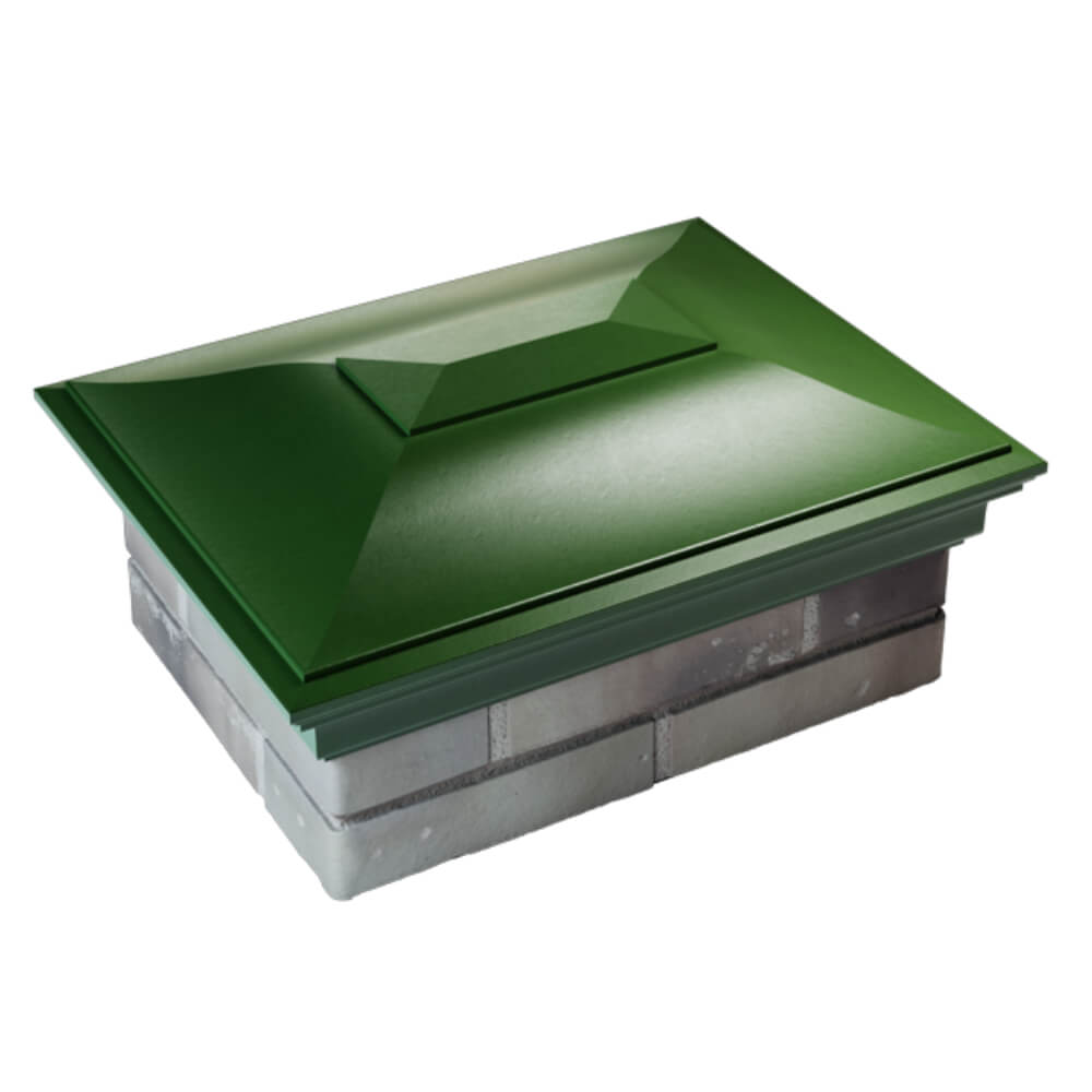 Колпак Zking Монблан Зеленый на столб 2х1.5 кирпича (515х385мм) Анапа фото