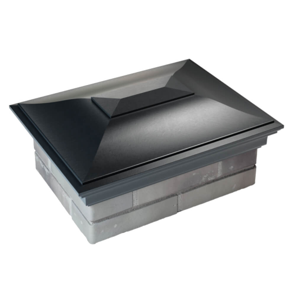 Колпак Zking Монблан Черный на столб 2х1.5 кирпича (515х385мм) Анапа фото