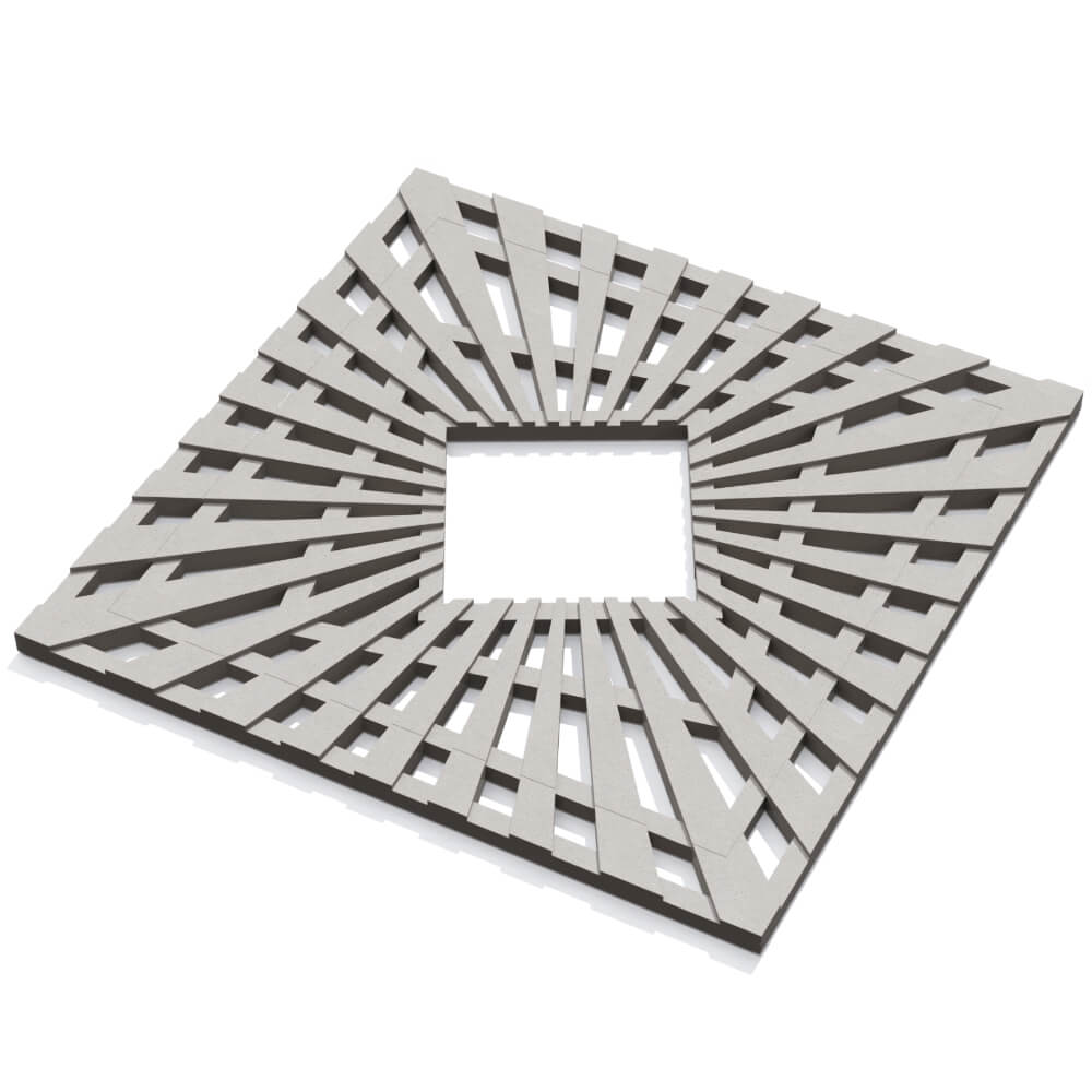 Приствольная решетка для дерева ZKING ATMOSPHERE 1.2х1.2м Бежевая в Анапе фото