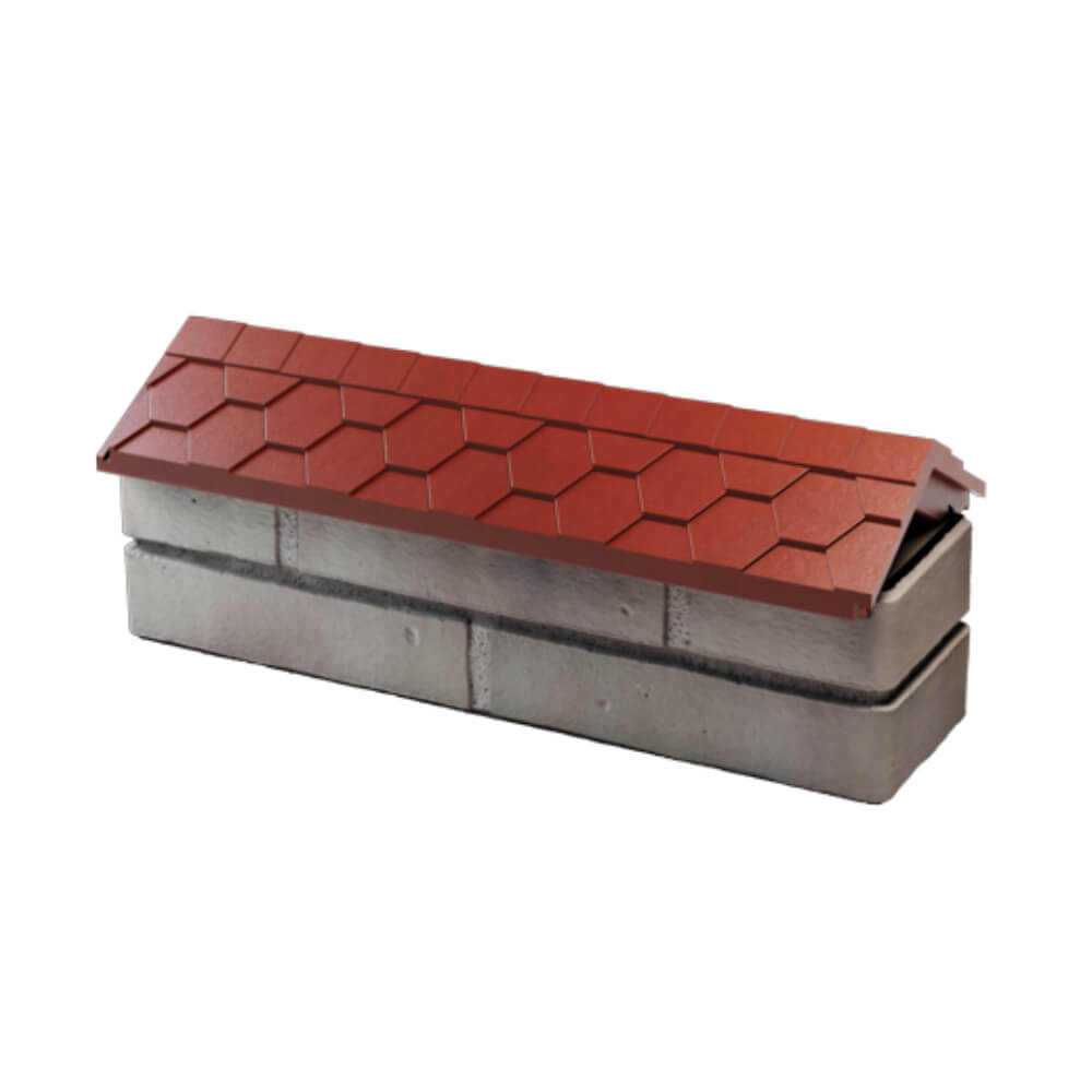 Парапет Zking Эверест Красный с посадкой на 0.5 кирпича (130мм) в Анапе фото