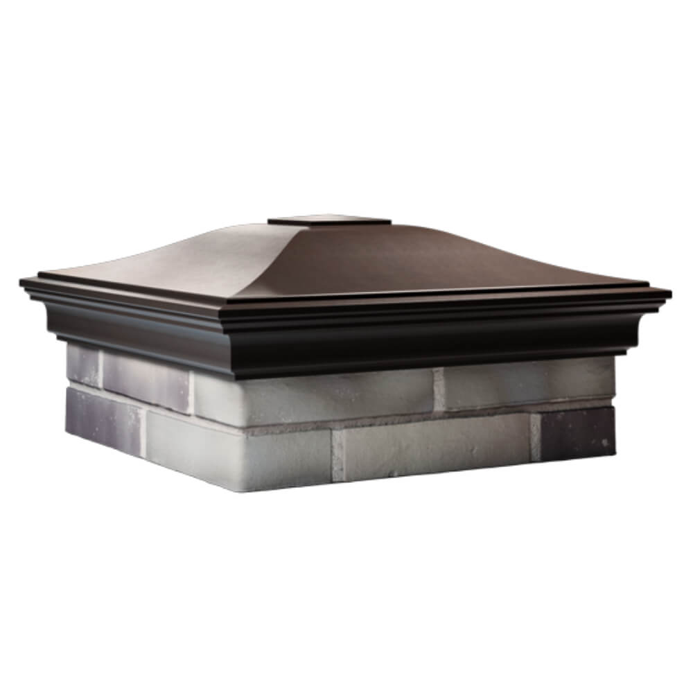 Колпак Zking Монблан Коричневый на столб 2х2 кирпича (515х515мм) в Анапе фото