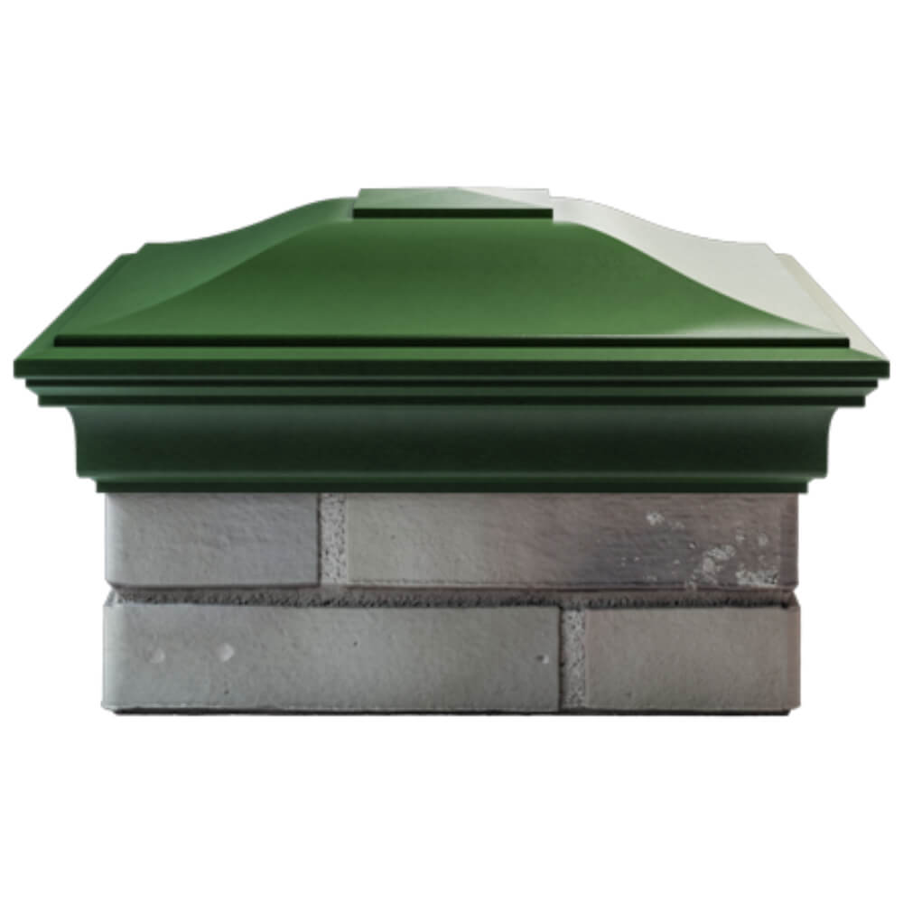 Колпак Zking Монблан Зеленый на столб 1.5х1.5 кирпича (385х385мм) Анапа фото