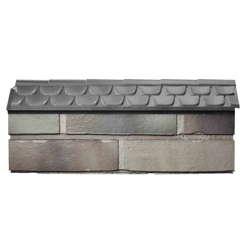 Парапет Zking Эльбрус Серый с посадкой на 0.5 кирпича (130мм) в Анапе фото
