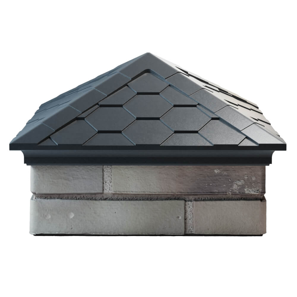 Колпак Zking Эверест Серый на столб 1.5х1.5 кирпича (390х390мм) Анапа фото