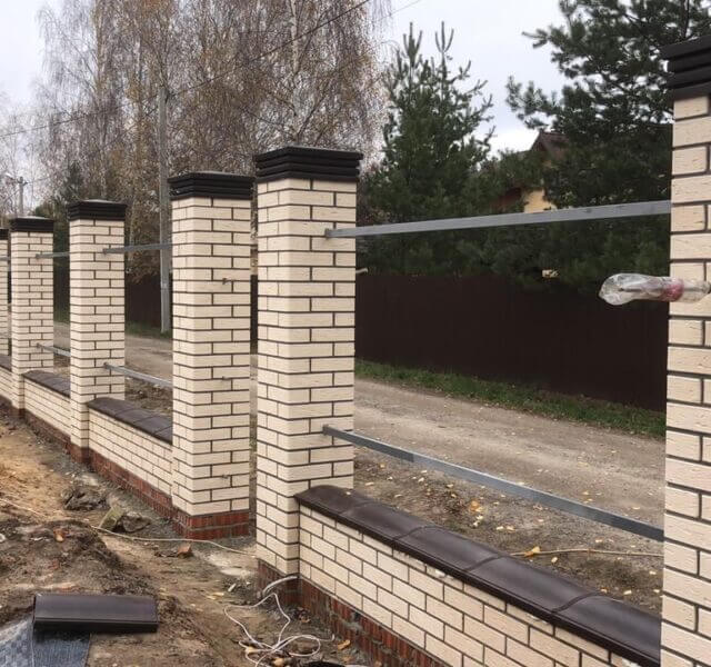 Колпак Zking Бона ХайТек Коричневый на столб 1.5х1.5 кирпича (385х385мм) в Анапе фото