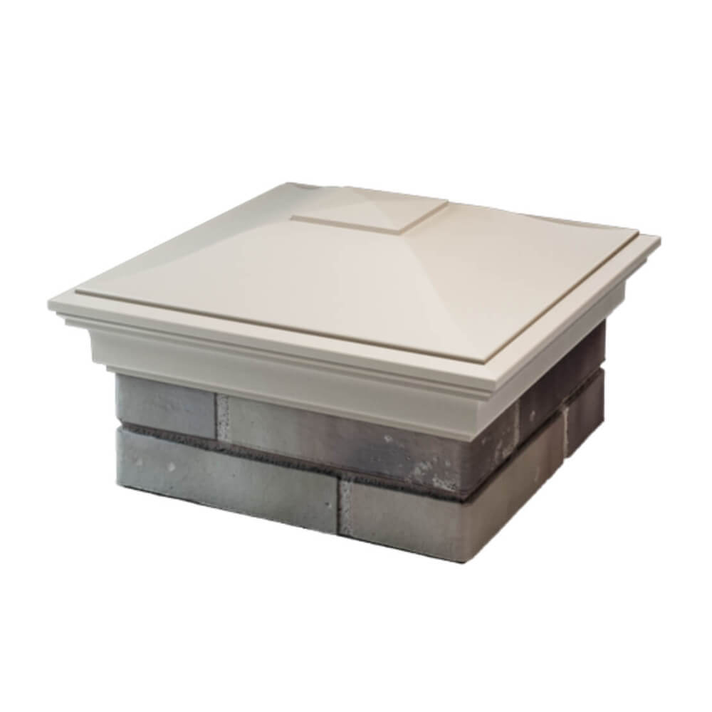 Колпак Zking Монблан Бежевый на столб 1.5х1.5 еврокирпича 0.7НФ (355х355мм) в Анапе фото