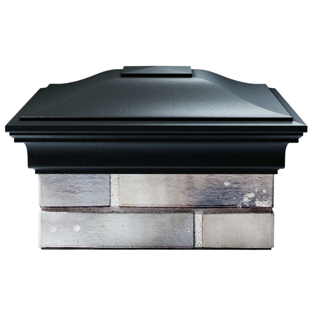 Колпак Zking Монблан Черный на столб 1.5х1.5 кирпича (385х385мм) Анапа фото