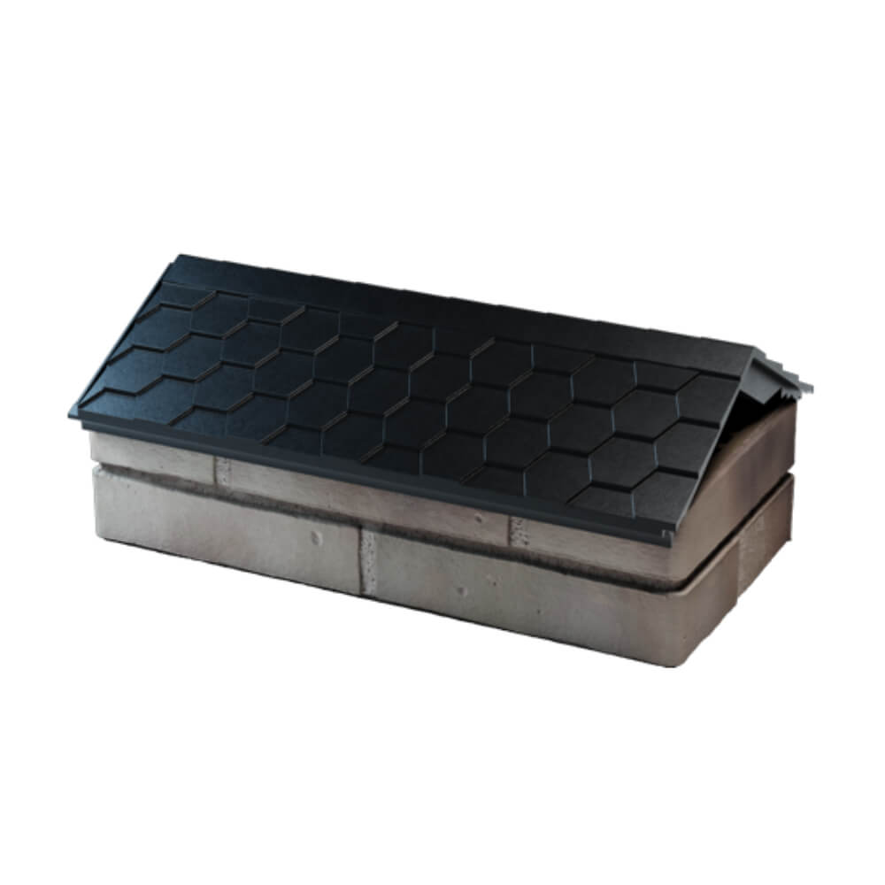 Парапет Zking Эверест Черный с посадкой на 1 кирпич (200/225/255мм) в Анапе фото