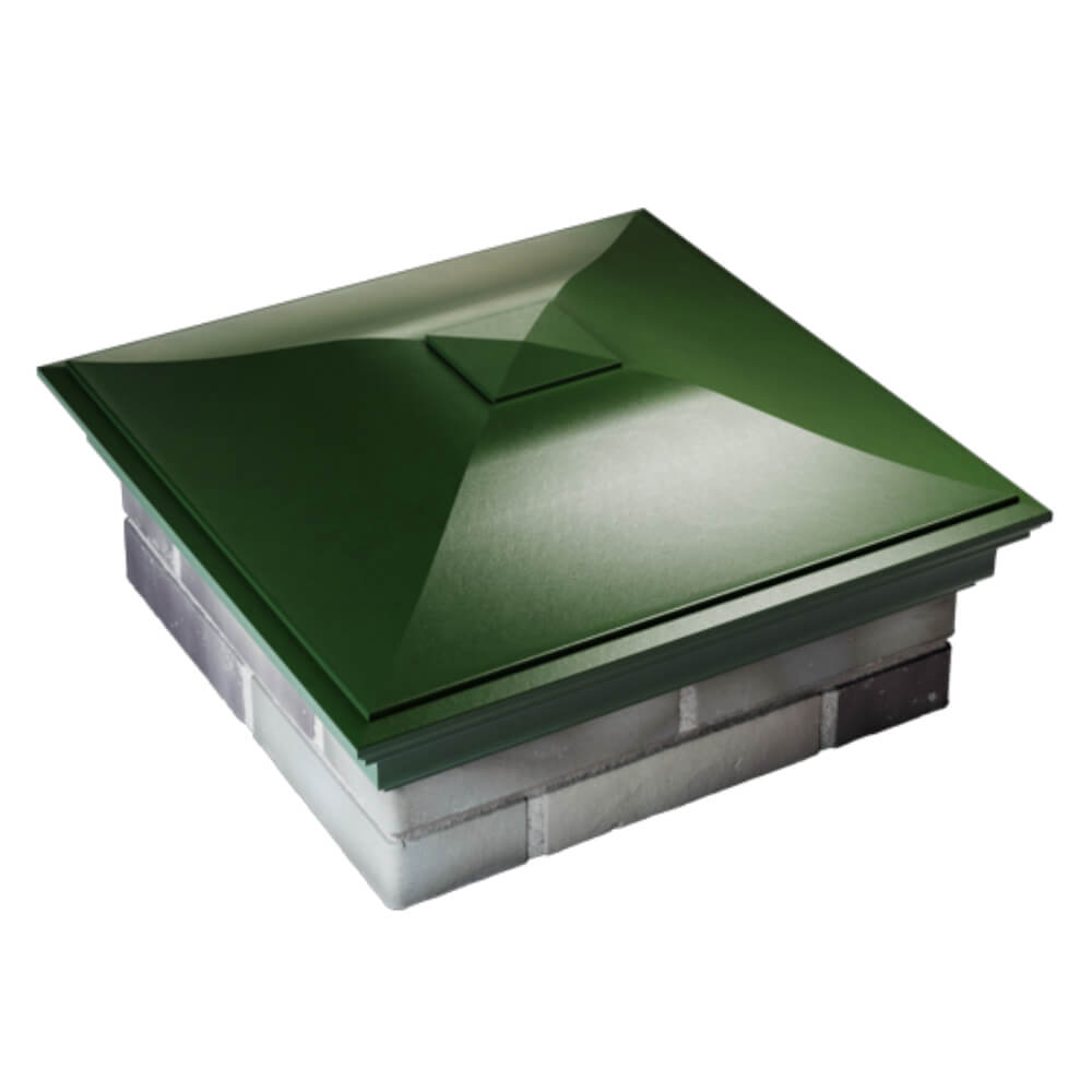 Колпак Zking Монблан Зеленый на столб 2х2 кирпича (515х515мм) Анапа фото