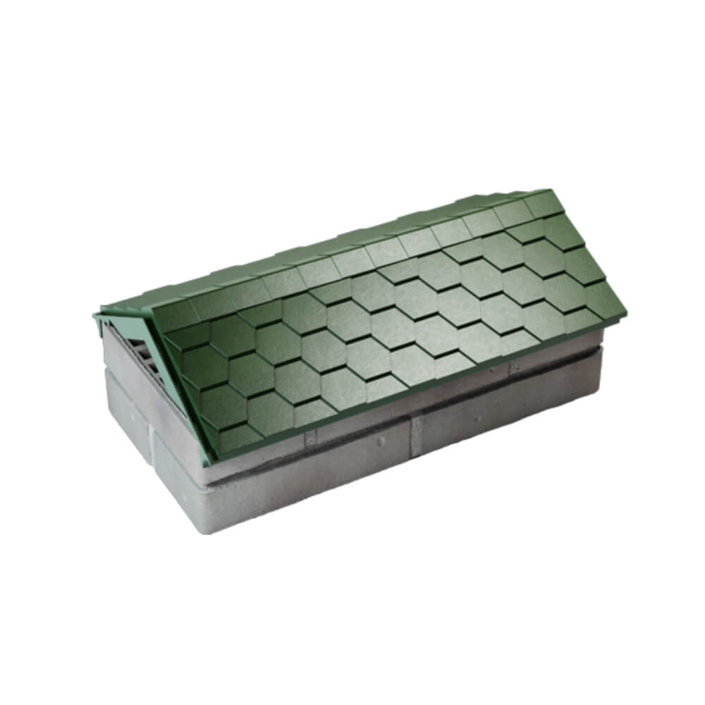 Парапет Zking Эверест Зеленый с посадкой на 1 кирпич (200/225/255мм) в Анапе фото