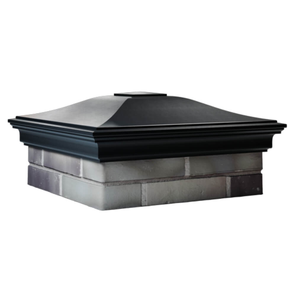 Колпак Zking Монблан Черный на столб 2х2 кирпича (515х515мм) в Анапе фото