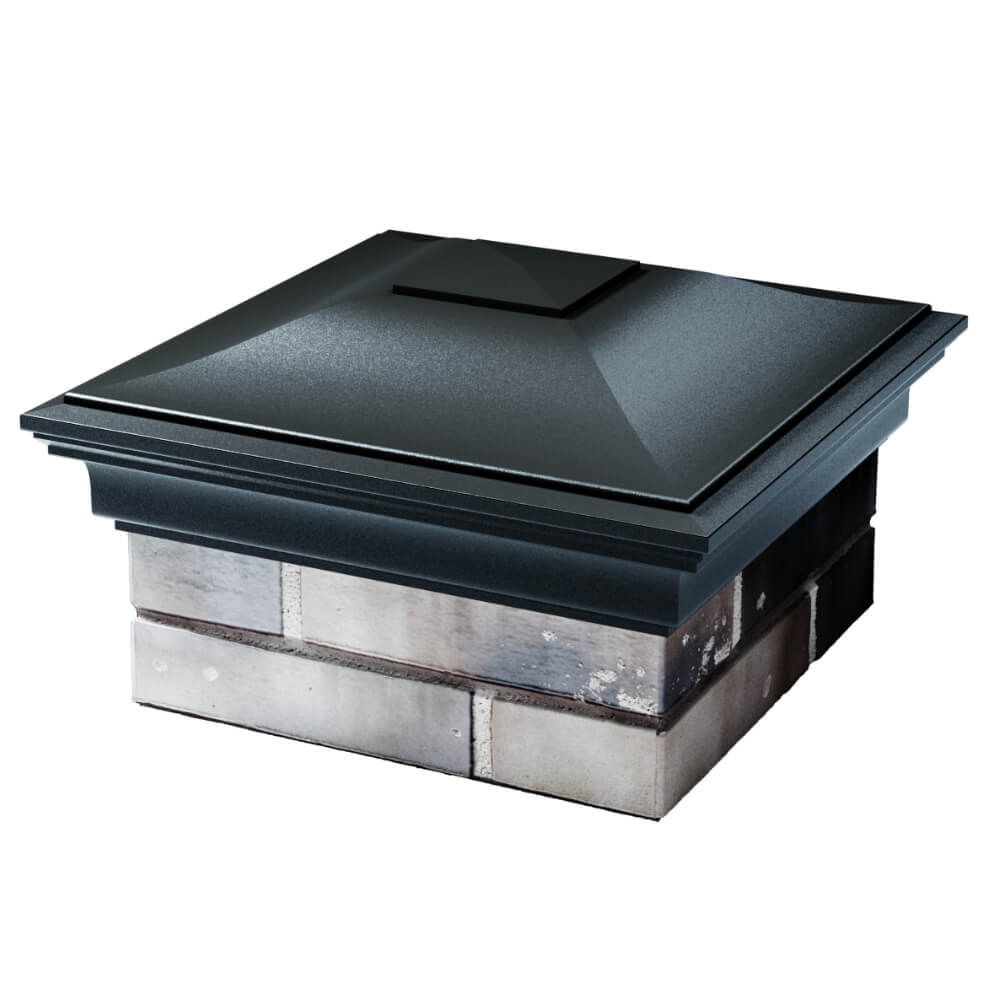 Колпак Zking Монблан Черный на столб 1.5х1.5 кирпича (385х385мм) в Анапе фото