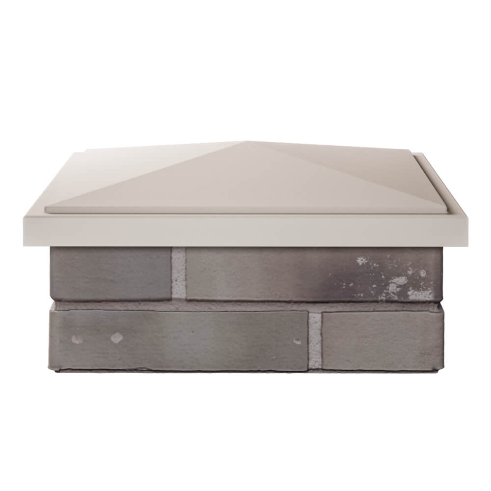 Колпак Zking БонаМоно Бежевый на столб 1.5х1.5 кирпича (385х385, 400х400мм) Анапа фото