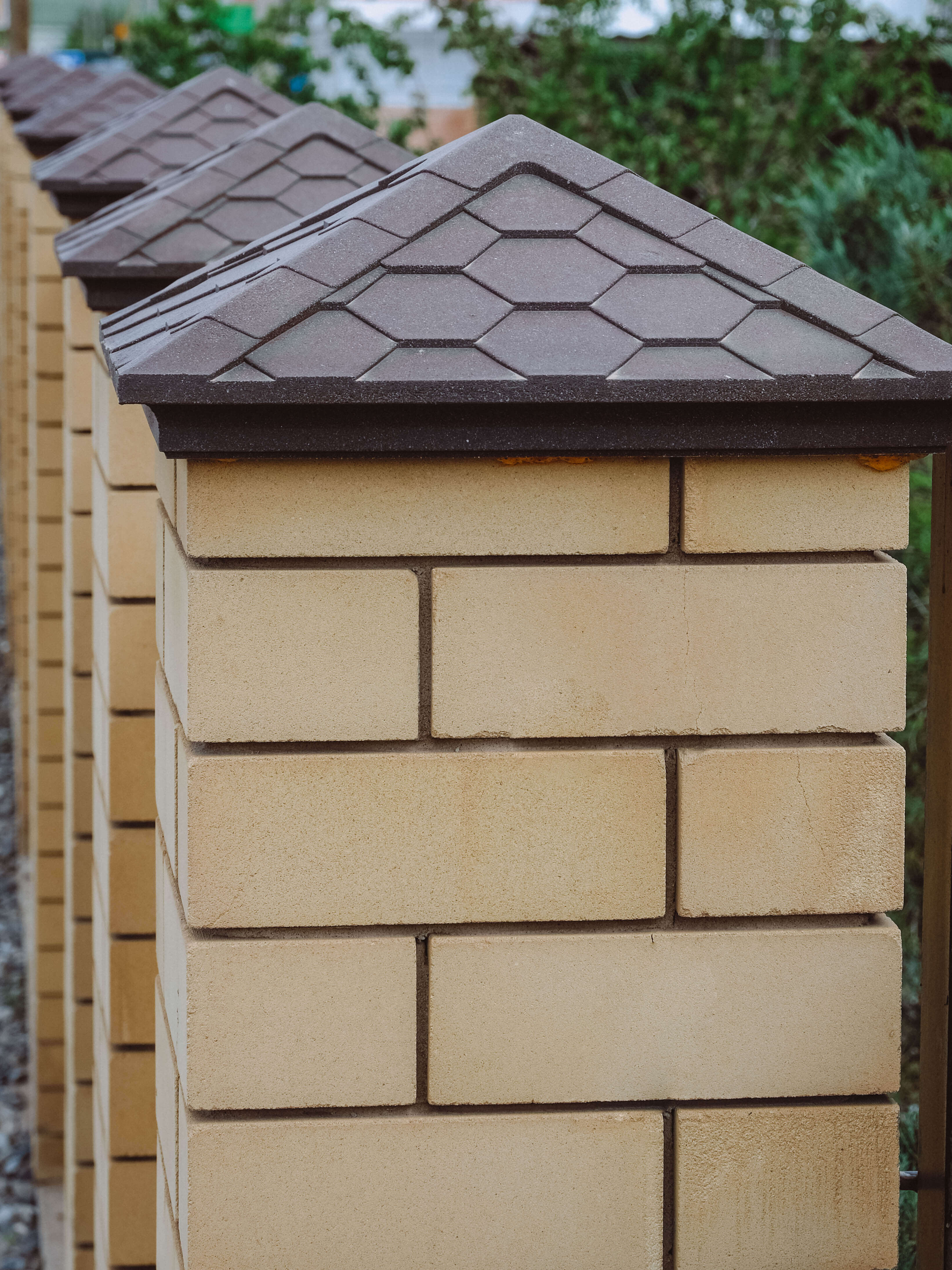 Колпак Zking Эверест Коричневый на столб 1.5х1.5 кирпича (390х390мм) в Анапе фото