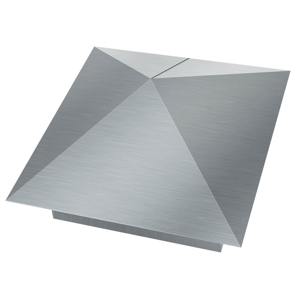 Колпак металлический 380х380мм оцинкованный заборный Анапа фото