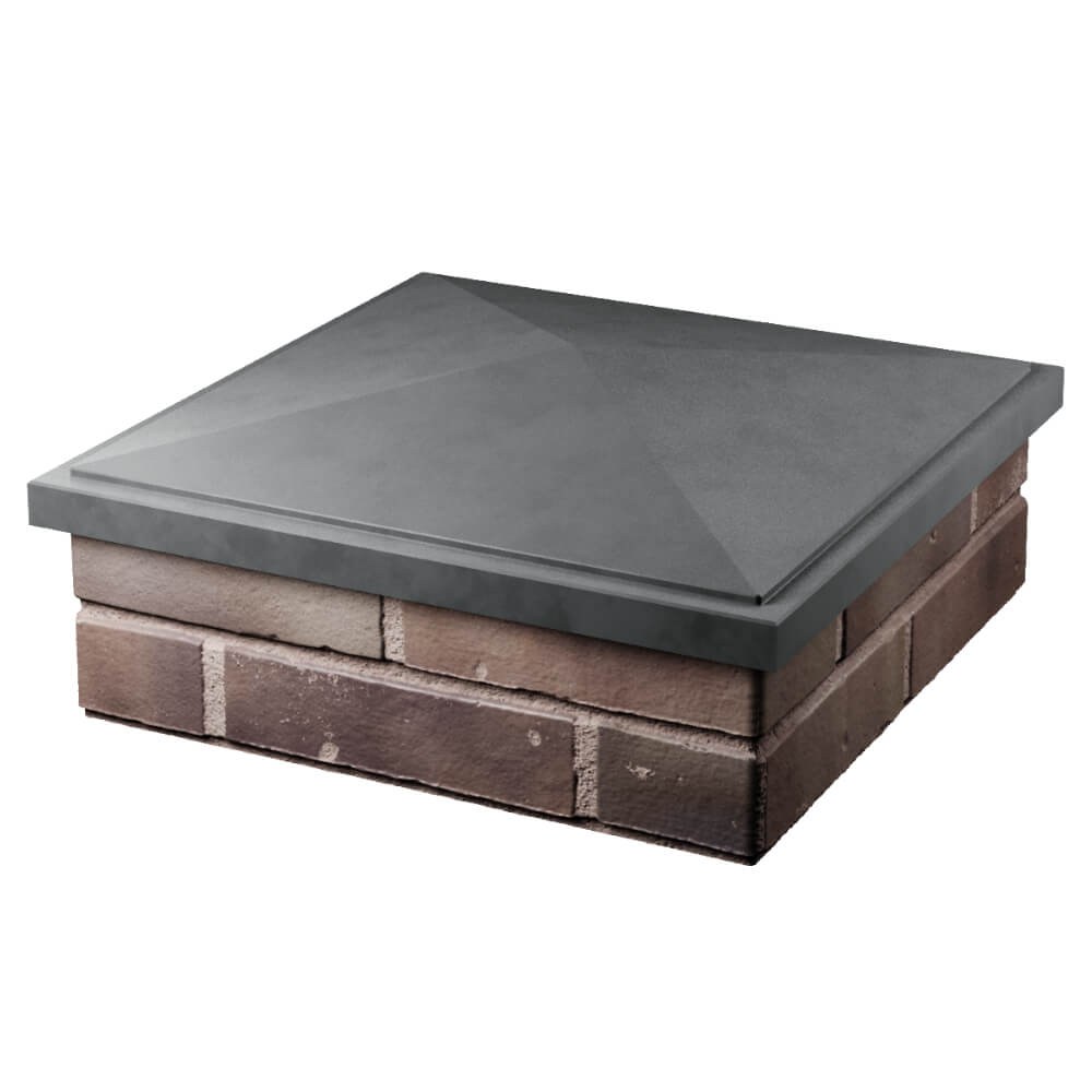 Колпак Zking БонаМоно Серый на столб 2х2 кирпича (515х515, 530х530мм) в Анапе фото