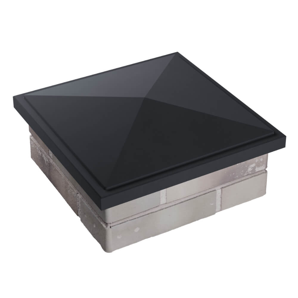 Колпак Zking БонаМоно Серый на столб 1.5х1.5 кирпича (385х385, 400х400мм) в Анапе фото