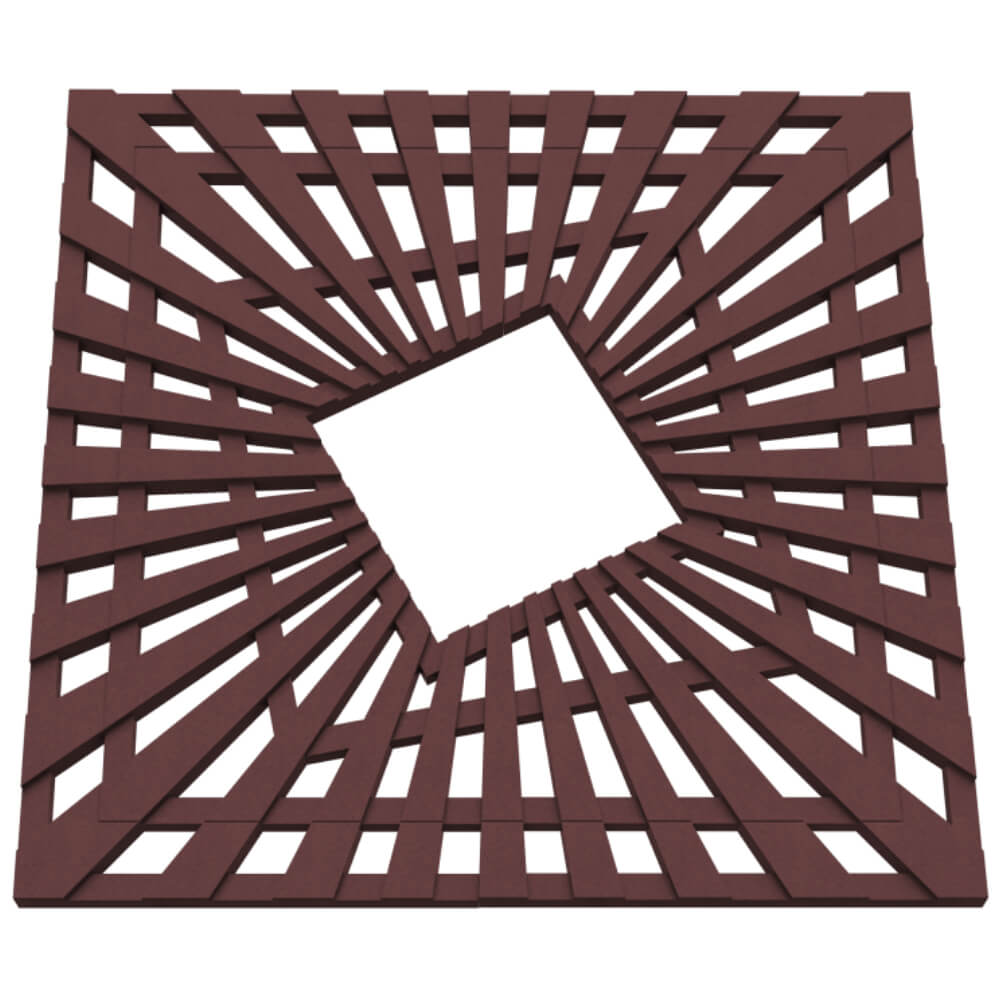 Приствольная решетка для дерева ZKING ATMOSPHERE 1.2х1.2м Коричневая в Анапе фото