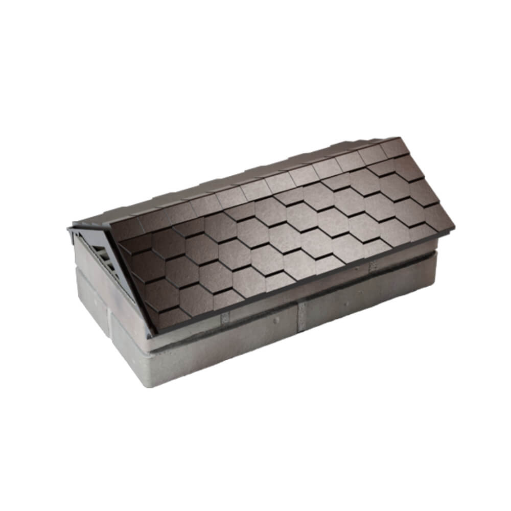 Парапет Zking Эверест Коричневый с посадкой на 1 кирпич (200/225/255мм) в Анапе фото