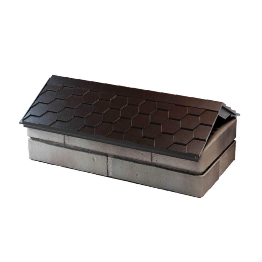 Парапет Zking Эверест Коричневый с посадкой на 1 кирпич (200/225/255мм) в Анапе фото