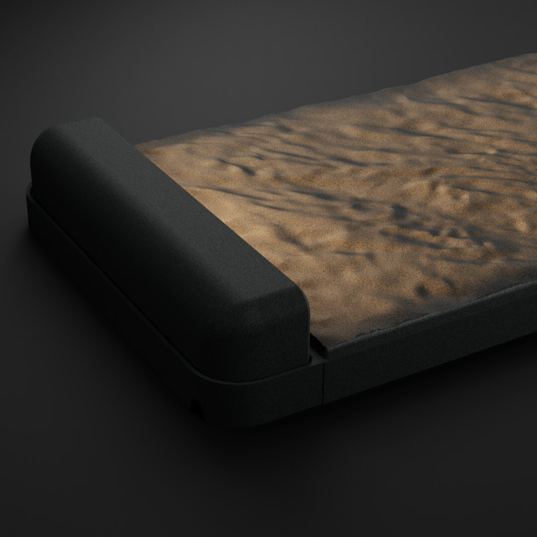 LED Светильник для шаговой плиты STONE Графитовый Серый 330х75х98мм в Анапе фото