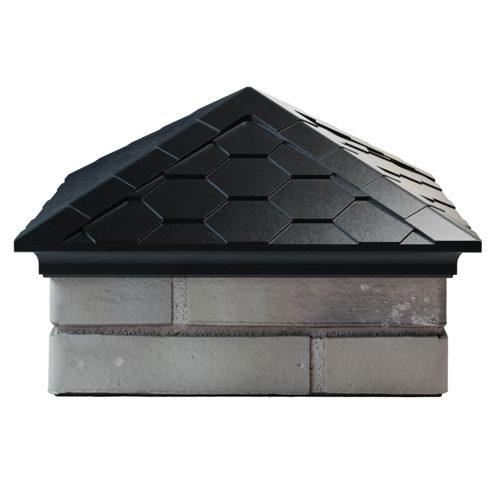 Колпак Zking Эверест Черный на столб 1.5х1.5 кирпича (390х390мм) Анапа фото