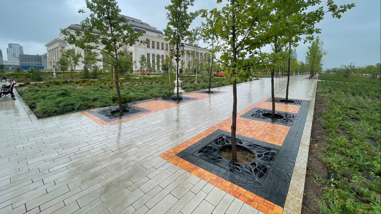 Приствольная решетка для дерева ZKING CRUST 1.2х1.2м Черная в Анапе фото