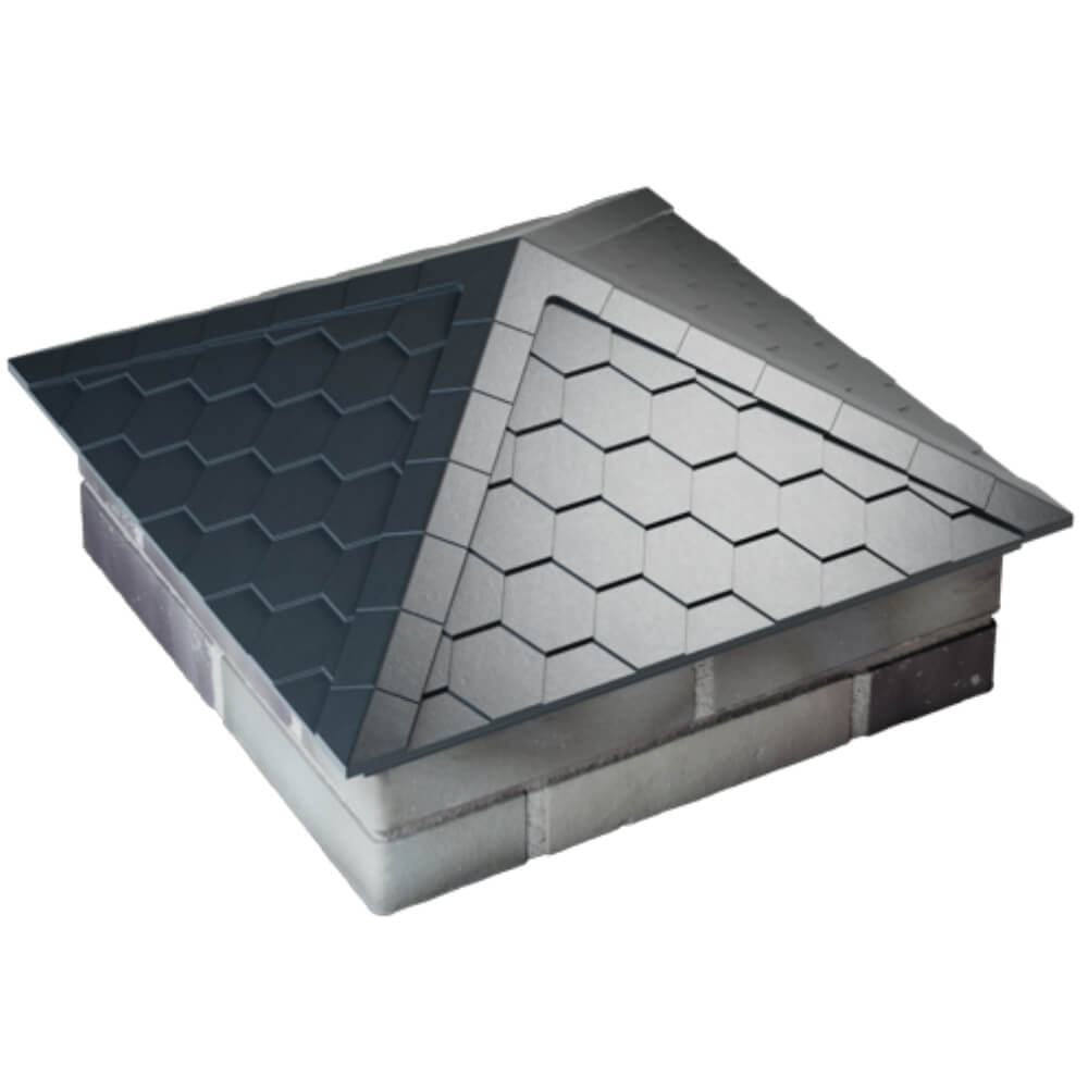 Колпак Zking Эверест Серый на столб 2х2 кирпича (535х535мм) Анапа фото