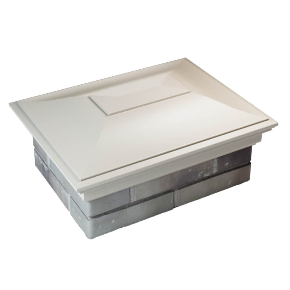 Колпак Zking Монблан Бежевый на столб 2х1.5 кирпича (515х385мм) Анапа фото