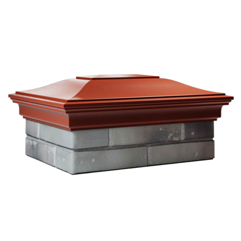 Колпак Zking Монблан Красный на столб 2х1.5 кирпича (515х385мм) в Анапе фото