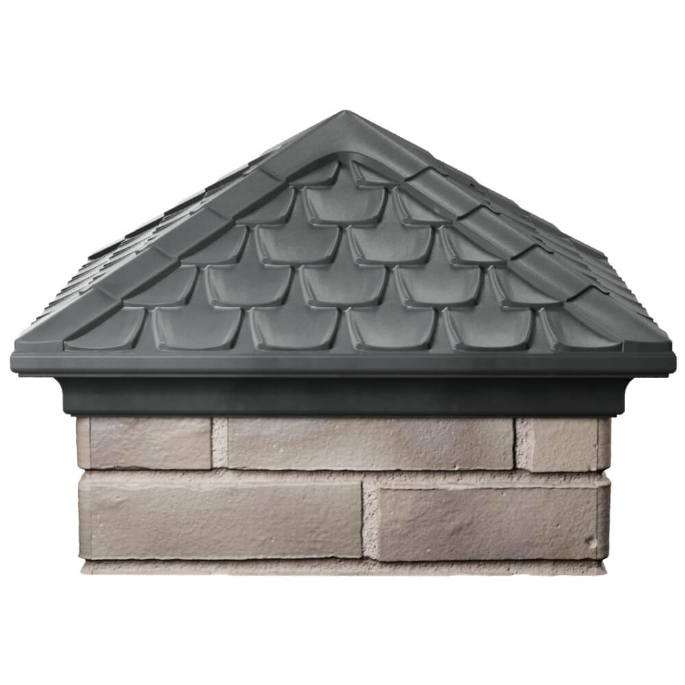 Колпак Zking Эльбрус Серый на столб 1.5х1.5 кирпича (385х385мм) Анапа фото