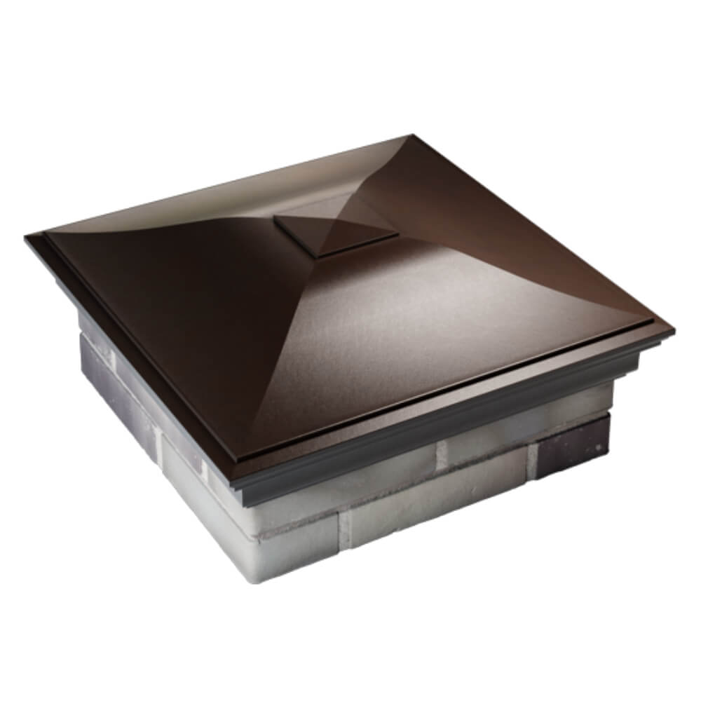 Колпак Zking Монблан Коричневый на столб 2х2 кирпича (515х515мм) Анапа фото