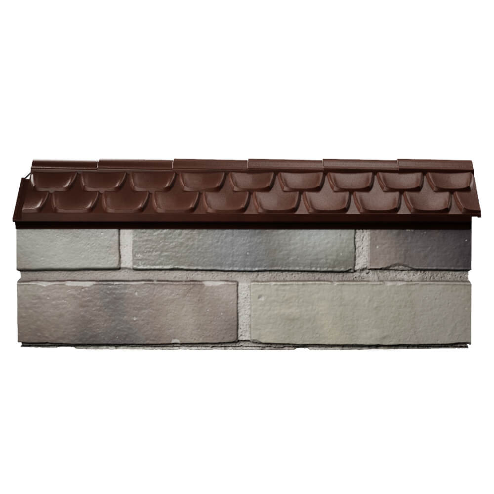 Парапет Zking Эльбрус Коричневый с посадкой на 0.5 кирпича (130мм) в Анапе фото