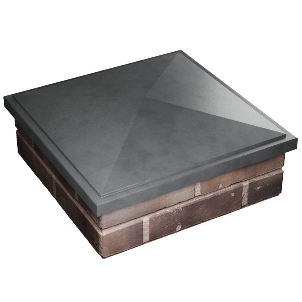 Колпак Zking БонаМоно Серый на столб 2х2 кирпича (515х515, 530х530мм) в Анапе фото