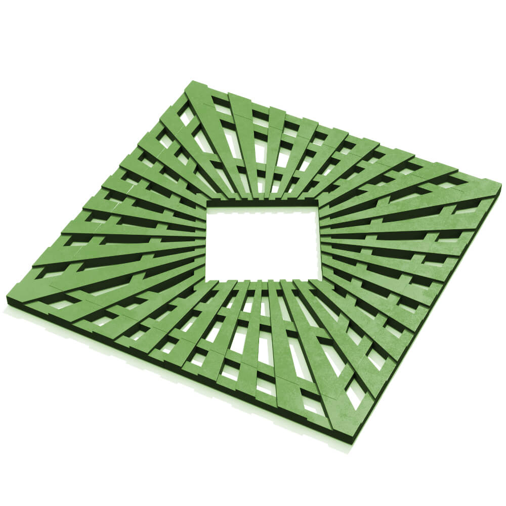 Приствольная решетка для дерева ZKING ATMOSPHERE 1.2х1.2м Зеленая в Анапе фото