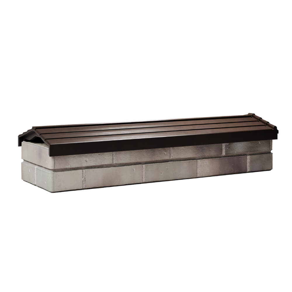 Парапет Zking Бона ХайТек Коричневый посадка на 0.5 кирпича (130мм) Анапа фото