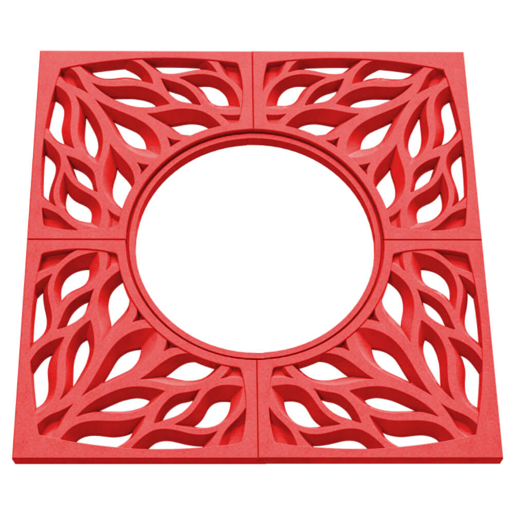 Приствольная решетка для дерева ZKING CRUST 1.2х1.2м Красная в Анапе фото