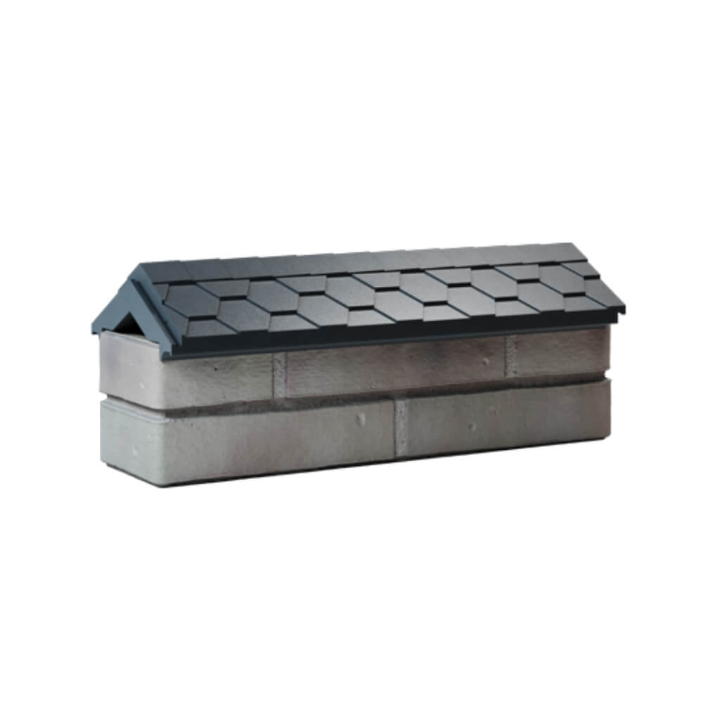 Парапет Zking Эверест Серый с посадкой на 0.5 кирпича (130мм) Анапа фото