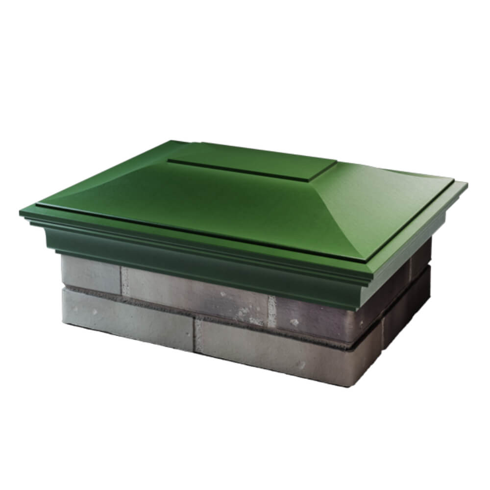 Колпак Zking Монблан Зеленый на столб 2х1.5 кирпича (515х385мм) в Анапе фото