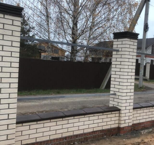 Колпак Zking Бона ХайТек Коричневый на столб 1.5х1.5 кирпича (385х385мм) в Анапе фото