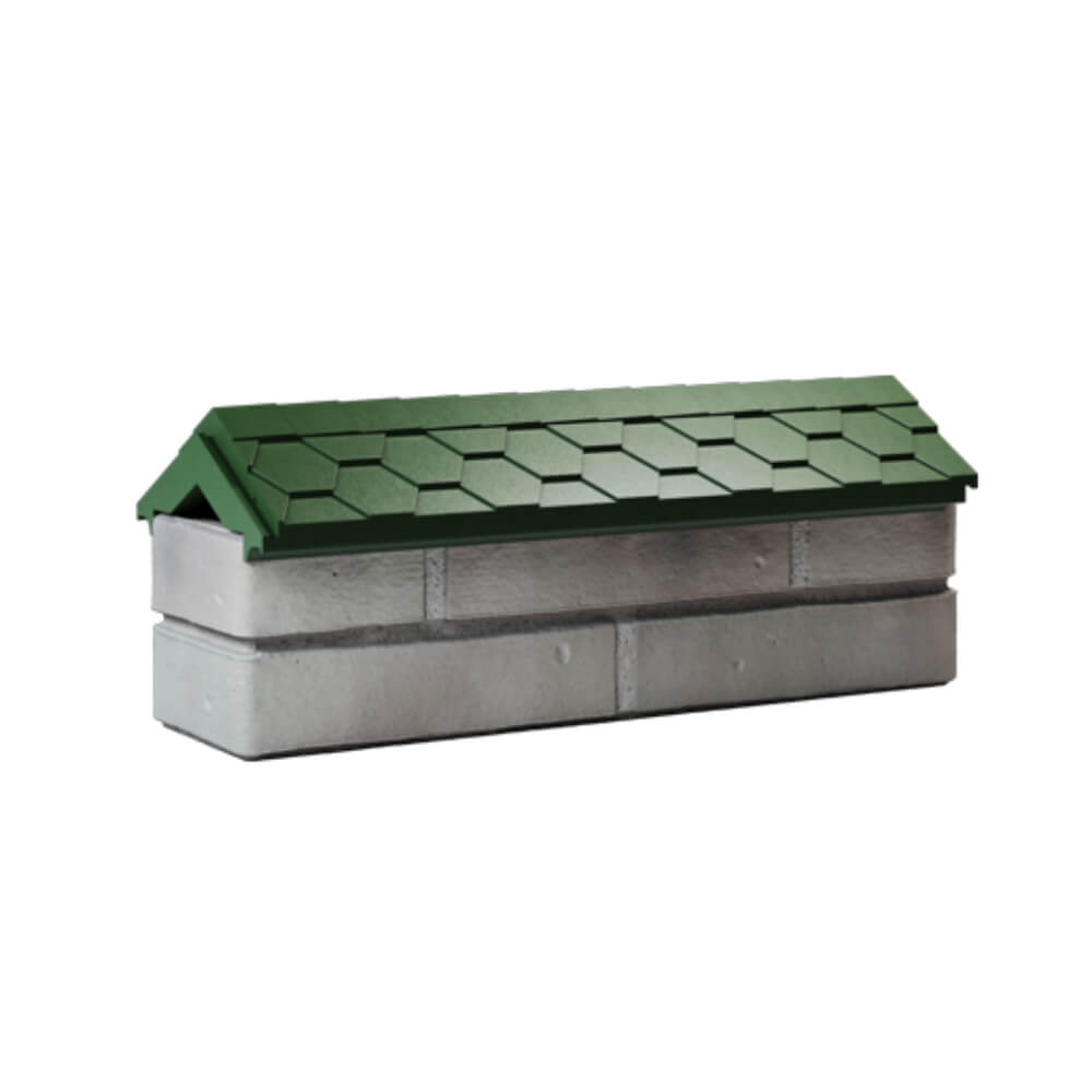 Парапет Zking Эверест Зеленый с посадкой на 0.5 кирпича (130мм) Анапа фото