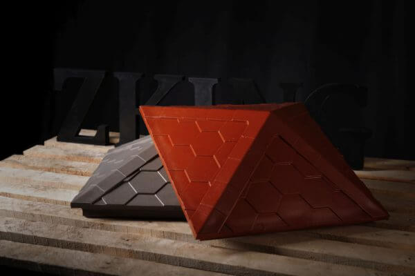 Колпак Zking Эверест Красный на столб 1.5х1.5 кирпича (390х390мм) в Анапе фото