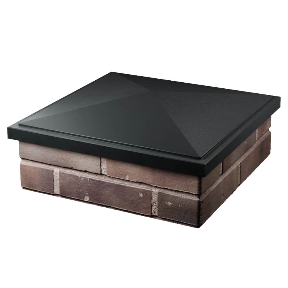 Колпак Zking БонаМоно Черный на столб 2х2 кирпича (515х515, 530х530мм) в Анапе фото