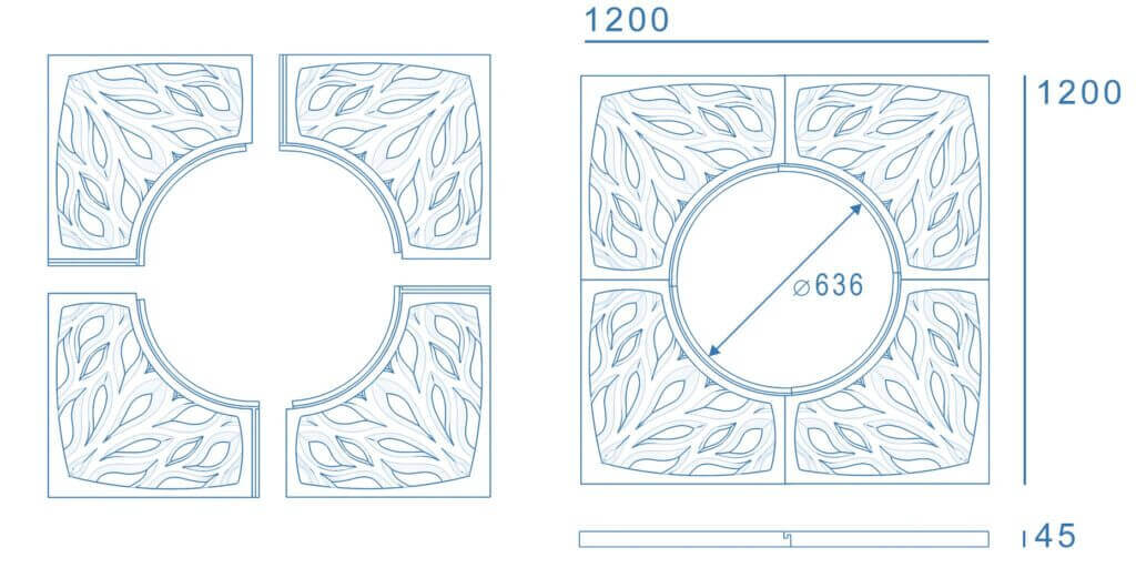 Приствольная решетка для дерева ZKING CRUST 1.2х1.2м Черная в Анапе фото